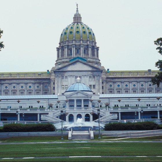 Harrisburg, Pennsylvania's state capital, is only about 60 miles to the west of Reading.