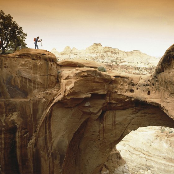 The Lake Powell area in Utah has plenty of hiking opportunities.