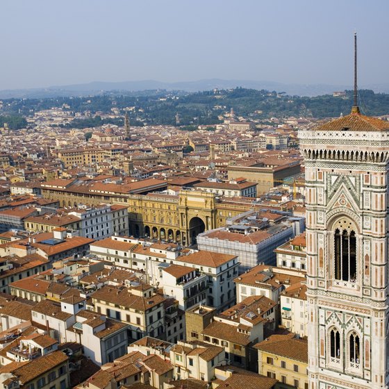 Florence, in the Tuscany region of Italy, is a quick trip from Rome by train.