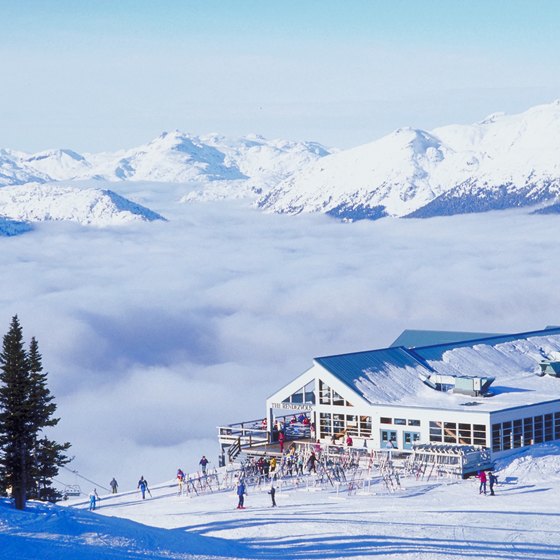 The Whistler/Blackcomb ski area is one of Canada's largest resorts.
