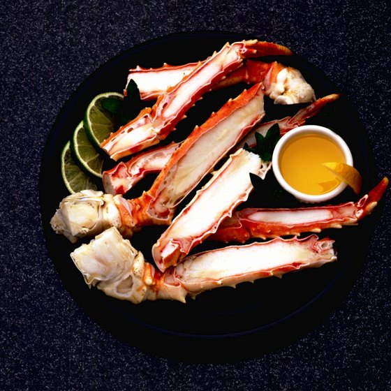 Dine on crab legs in Hampton, Virginia.