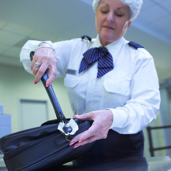 Baggage screeners can remove TSA-approved luggage locks easily, to check bag contents as needed.