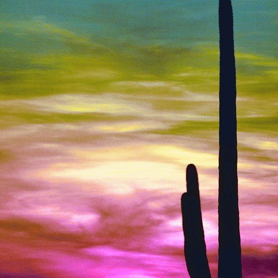 Enjoy beautiful sunsets in Arizona.