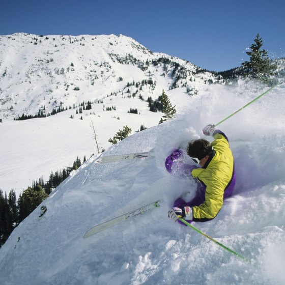 Challenging terrain and deep snow await skiers at Snowbird.