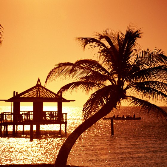 Enjoy a Honduras sunset on the beach.