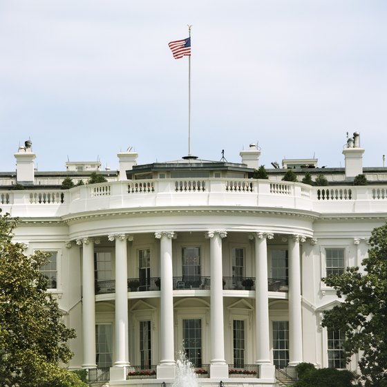 The White House is just west of the Metro Center.