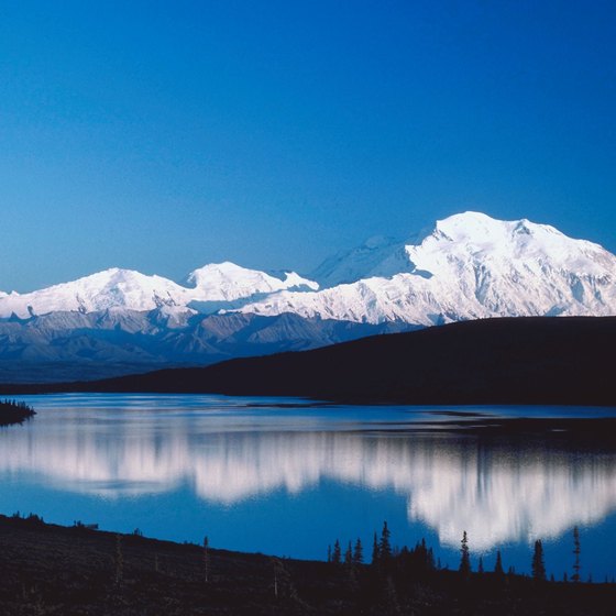 Mount McKinley lies in Denali National Park, where you'll also find tundra.