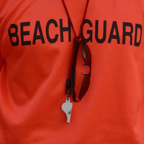Scarborough Beach hosts portions of the annual Rhode Island Lifeguard Games.