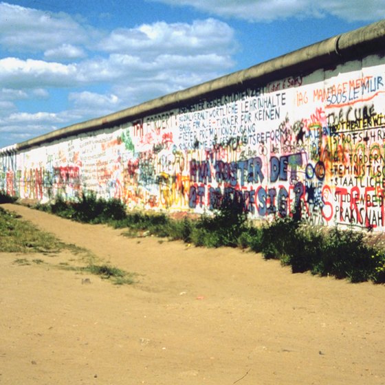 The Berlin Wall divided the city in half after World War II.