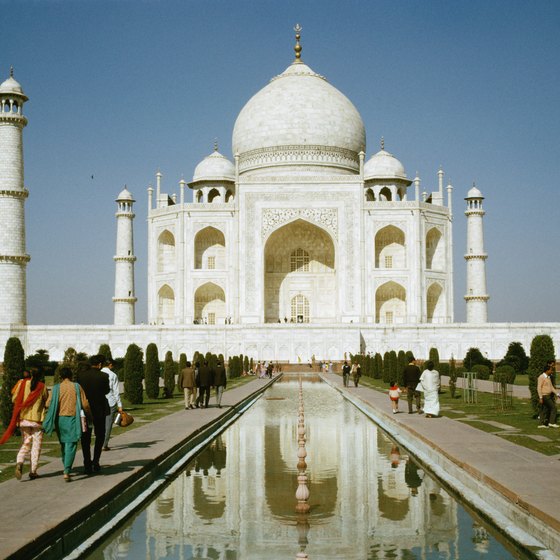 Sights such as the Taj Majal draw tourists to India from around the world.