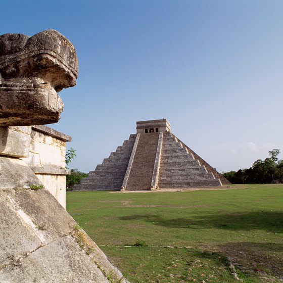Mayan pyramids like this one at Chichen Itza are a big tourist draw.