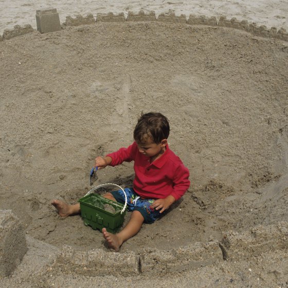 Playing on the beach is a timeless activity in Myrtle Beach.