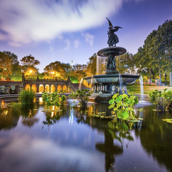 Central Park's Bethesda Terrace is a 10-minute walk from East 79th Street.