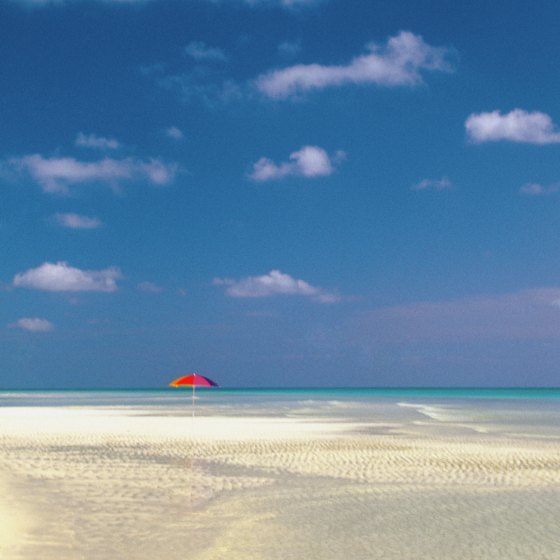 Take the short flight to the Bahamas to enjoy white sand beaches.