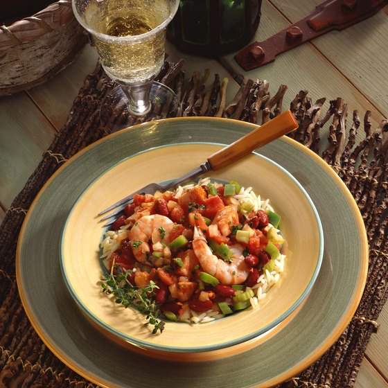 Shrimp and rice is a Louisiana favorite.