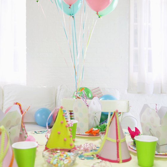 You can customize any venue with your own birthday decor.