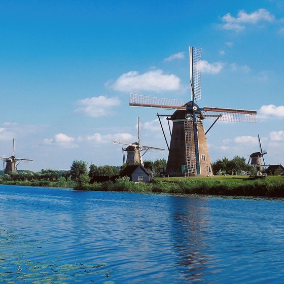 A trip to a village in the Holland countryside will afford plenty of windmill sightings.