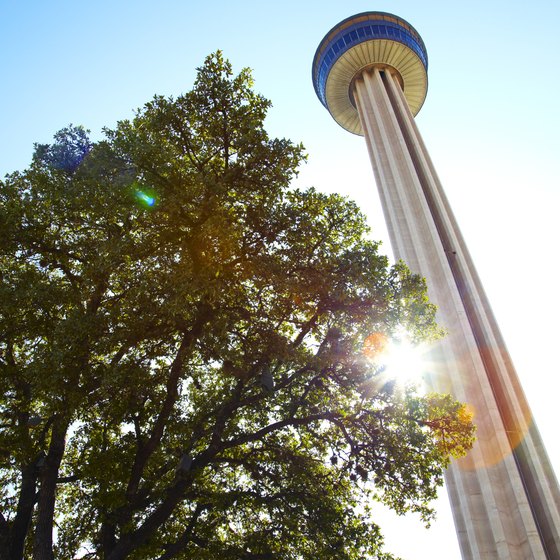 Tower of the Americas is located in HemisFair Park in downtown San Antonio.