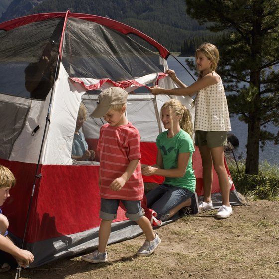 Campgrounds near the lake allow you to set up near water's edge.