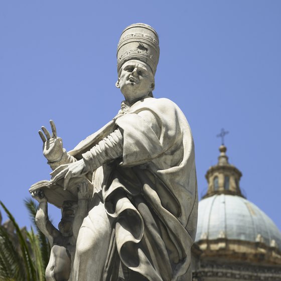 An educational tour of Sicily might include a lecture about the history of the city of Palermo.