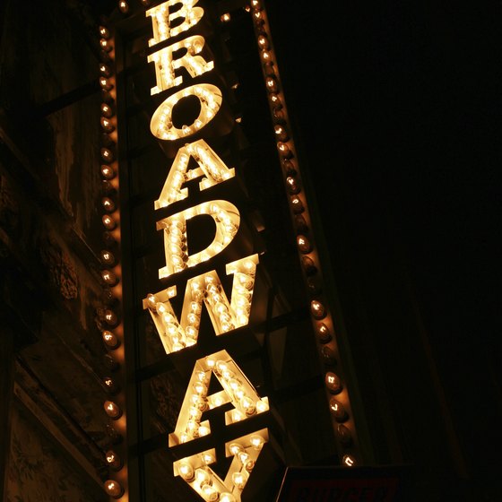 The bright lights of Broadway beckon Martz passengers.