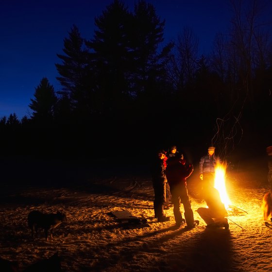 Relax with your family and friends at a campfire in Sayre.