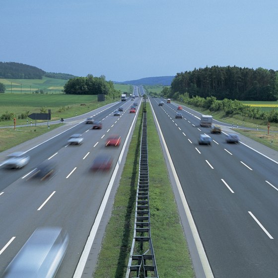 There is usually no speed limit on the German motorway or "autobahn."