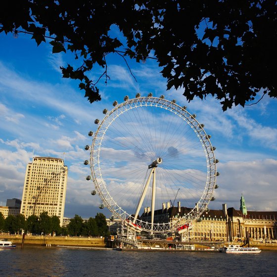 Take a ride on the London Eye for views of the city.