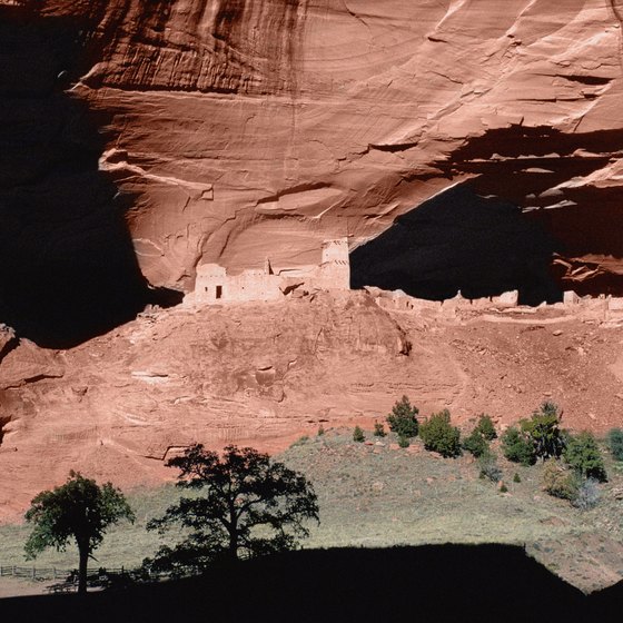 You can tour Canyon de Chelly, near Navajo National Monument, on horseback.