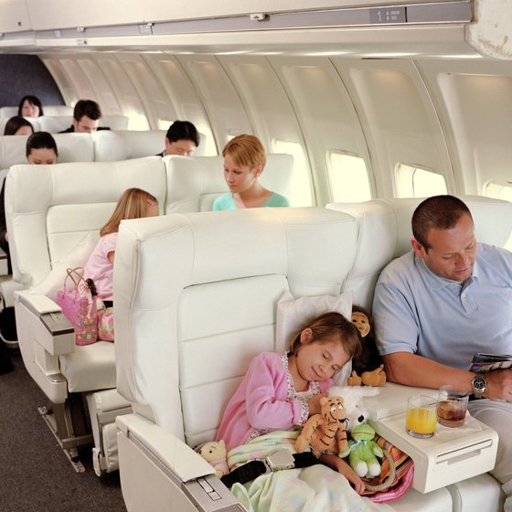 Typically, an airplane's first class cabin provides more leg room.
