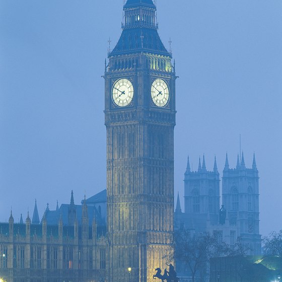 Big Ben looms over Parliament House.
