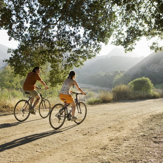 Bike trails are not only good for exercise, but allows you to admire your surroundings first hand.