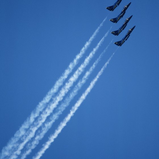 The Blue Angles flight demonstration squadron calls Pensacola Naval Air Station home.