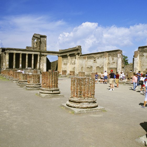 The basilica in Pompeii as it is today.
