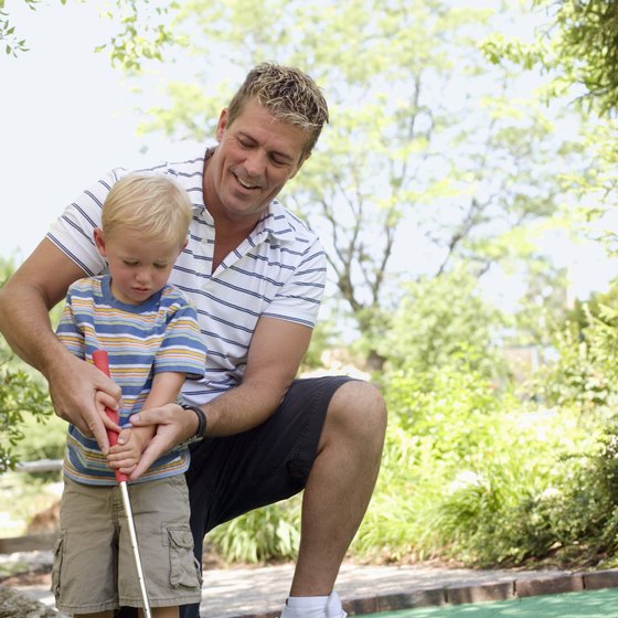 Mini golfing in Westminster offers fun for the entire family.