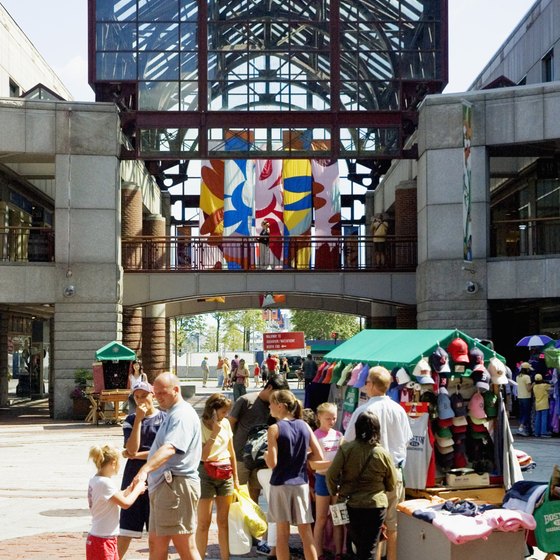 Boston's open-air markets are options for parents with toddlers.