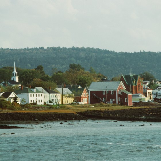 Rural villages dot the Nova Scotia coast.