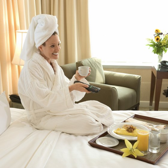 Treat yourself when you're in a hotel.
