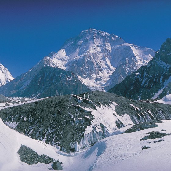 K2 in Pakistan is the world's second-highest peak.