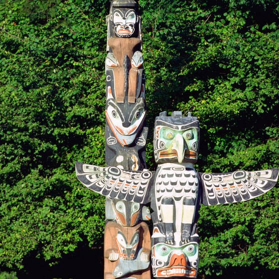 Stanley Park totem poles are reproductions of the originals, which are restored and in museums.