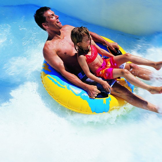 Visitors to the park can enjoy numerous water sports in Splash Harbor.