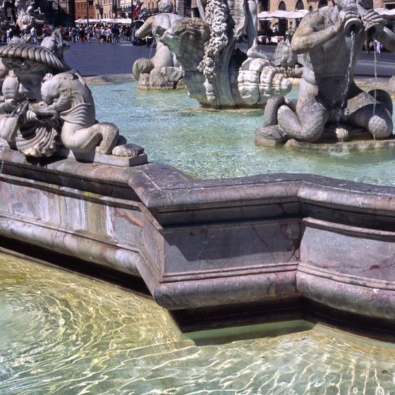 The Piazza Navona is close to the antique stores of Rome's Governo Vecchio.