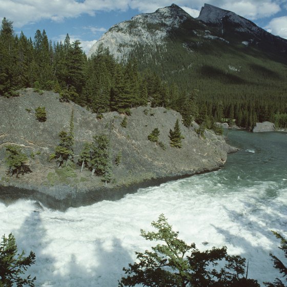 Banff National Park offers campsites in the Canadian Rockies.