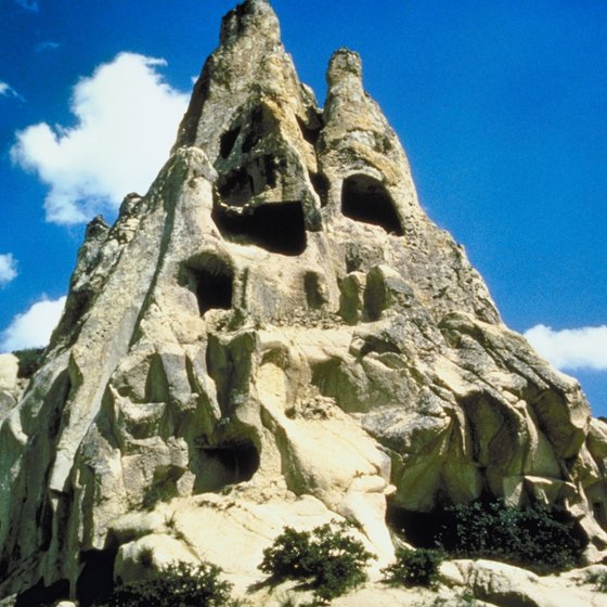 Goreme National Park is known for its unusual rock formations.