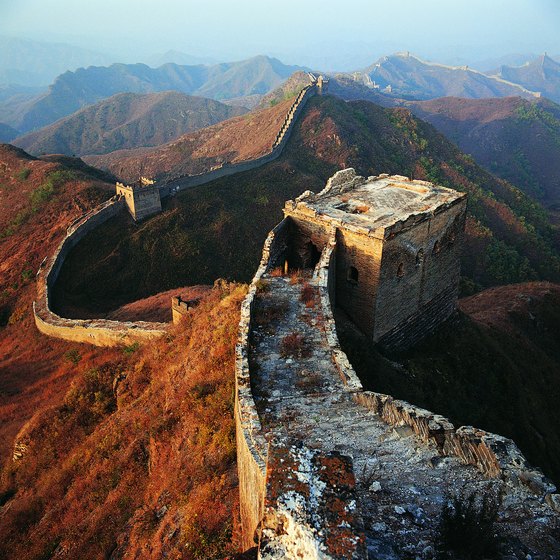 The Great Wall was built on the highest vantage points and requires significant climbing.