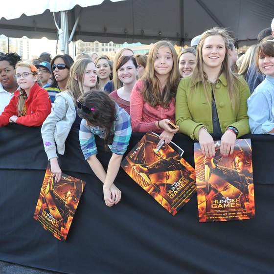 The "Hunger Games" fan tour at Lenox Square Mall.
