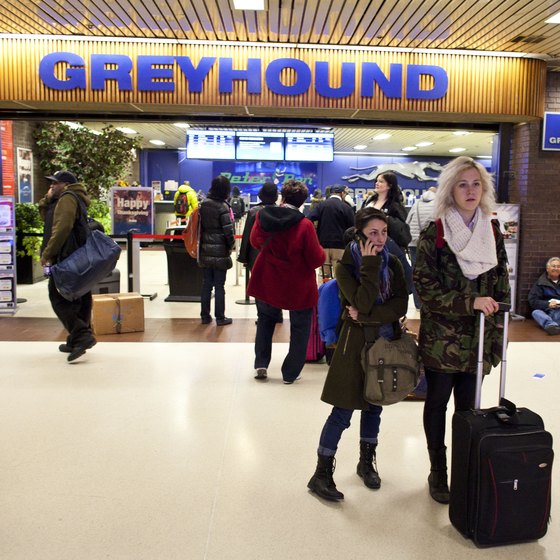 The Greyhound Bus Station in New York City's Port Authority.