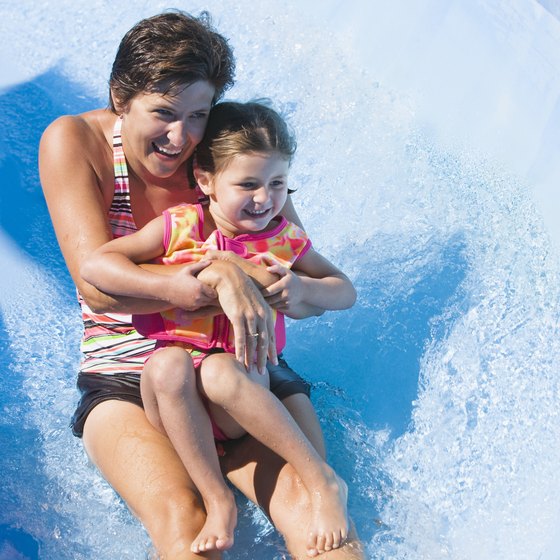 Water parks provide hours of activity and entertainment for children and adults.