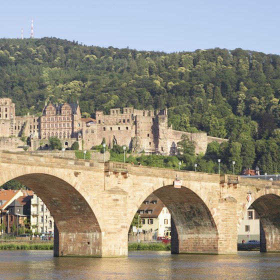 The Old Bridge over the River Neckar is a star attraction in Heidelberg.