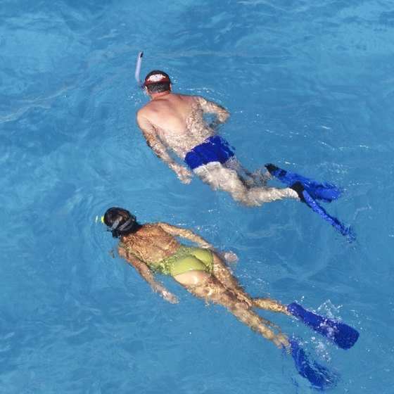 Snorkeling near Love Beach is popular year-round.